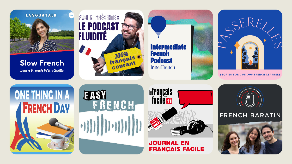 Un mosaico de portadas y carteles de los podcasts recomendados en esta recopilación.