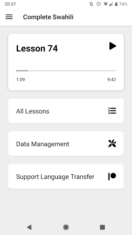 Language Transfer screenshot 3