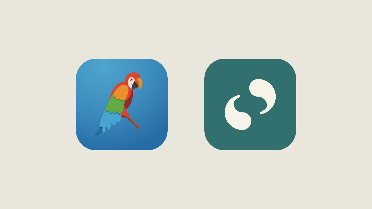 The Speechling and HearSay app icons side by side.